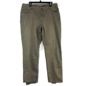 Chico's Platinum Denim Slim Leg Jeans Women Size 3 (Large)